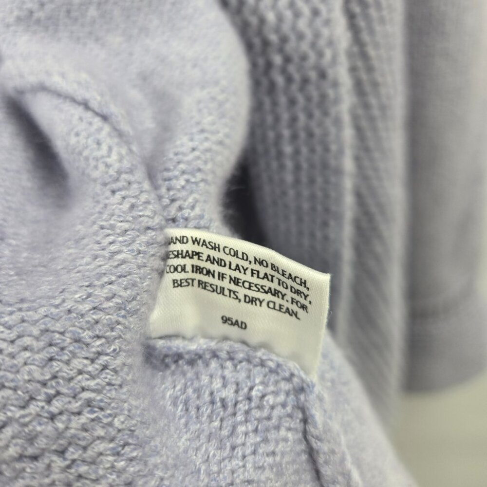 Eileen Fisher Purple Pastel Italian Yarn Rabbit Hair Open Cardigan Size Medium - Picture 8 of 10